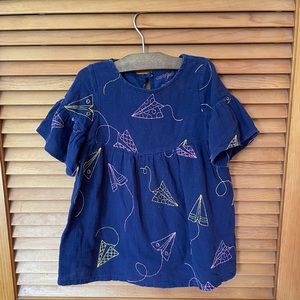 Cat & Jack toddler paper airplane embroidered dress